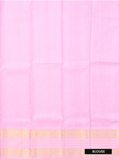 Vivaha Arani Pure Silk Checked Floral Butta Contrast Pallu Saree