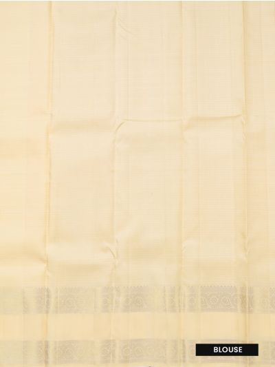 Vivaha Kanchipuram Pure Silk Fine Check Butta with Zari Border Saree