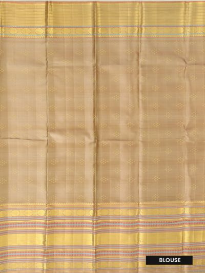 Vivaha Arani Pure Silk Multi Check with Herringbone Zari Pallu Saree