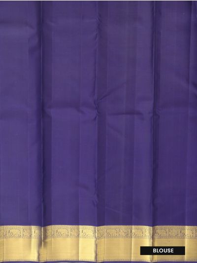 Vivaha Arani Pure Silk Fine Check Butta with Diagonal Floral Brocade Pallu Saree