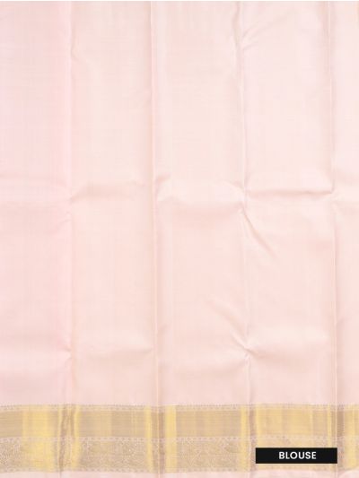 Vivaha Kanchipuram Pure Silk Floral Jaal with Contrast Pallu Saree
