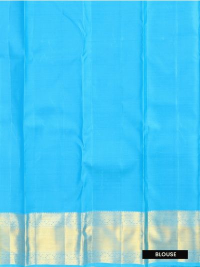 Vivaha Kanchipuram Pure Silk Floral Vine Jaal with Diamond Lattice Floral Pallu Saree