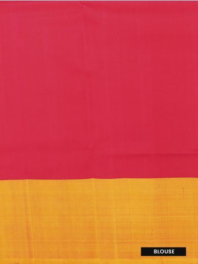 Kanmanie Pure Soft Silk Check Lotus Butta with 7 Inch Weft Border Saree