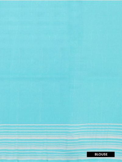 Kanmanie Pure Soft Silk Lotus Butta with 5-Inch Zari Line Border Saree