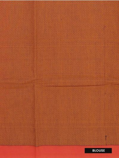 Kanmanie Cotton Bamboo Sprig Butta with 2 Inch Asthiri Border Pallu Saree