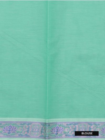 Kanmanie Cotton Lotus Butta with Ornamental Floral Pallu Saree