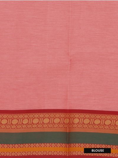 Kanmanie Cotton Floral Butta with Border Saree