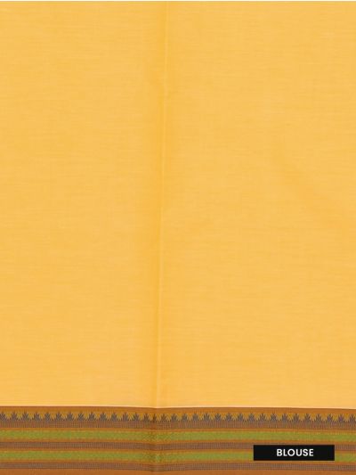 Kanmanie Cotton Lotus Butta with 3 Inch Jacquard Border Saree