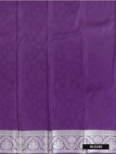 Gracecharm Gift Art Silk Floral Jaal with Geometric Stripe Pallu Zari Border Saree