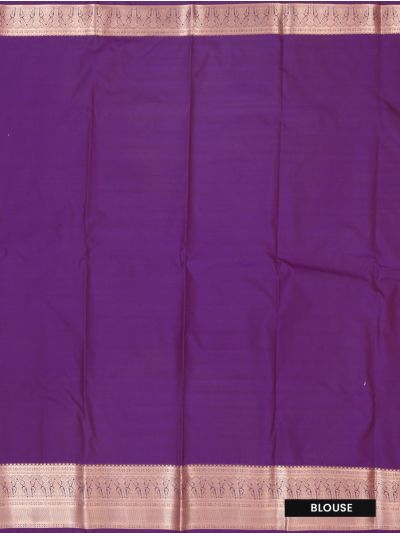 Gracecharm Gift Art Silk Paisley Butta Checks with Floral Stripe Pallu Saree