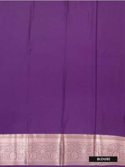 Gracecharm Gift Art Silk Leaf Butta with Ornamental Medallion Pallu Saree