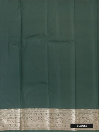 Gracecharm Gift Art Silk Floral Vine Jaal with Ornamental Panel Pallu Saree