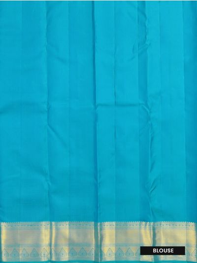 Vivaha Kanchipuram Pure Silk Floral Jaal with Diagonal Zari Pallu Saree