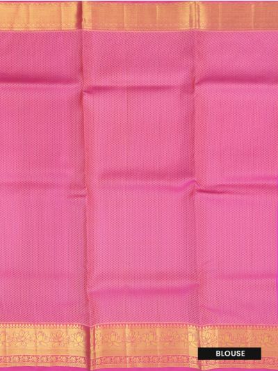 Kanmanie Wedding Silk Floral Leaf Jaal with 5 Inch Jacquard Border Saree