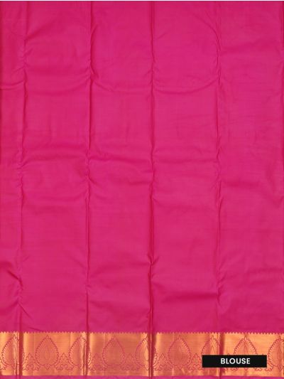 Gracecharm Peach Gift Art Silk Floral Jacquard with Geometric Pallu Saree