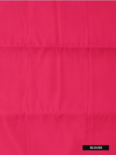 BlossomEase Semi Banarasi Peacock Floral Jaal with Zari Pallu Saree