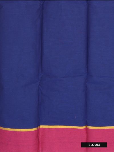 Gracecharm Elegant Kanchi Cotton Zari Stripes with Paisley Border Saree