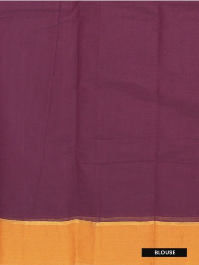 Gracecharm Elegant Kanchi Cotton Floral Butta with Mango Border Saree