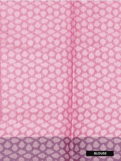 Gracecharm Kora Silk Cotton Butta with Floral Jacquard Border Saree