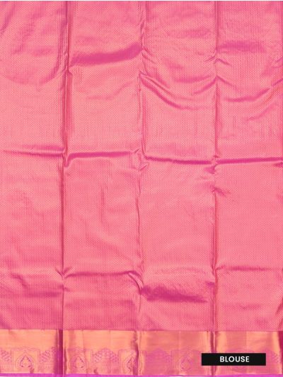 Gracecharm Coral Pink Gift Art Silk Floral Jacquard Fine Stones With Zari Woven Border Saree