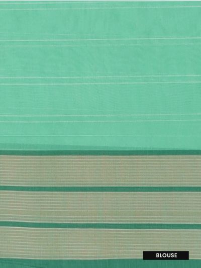 Gracecharm Kora Silk Cotton Geometric Butta with Jacquard Border Saree