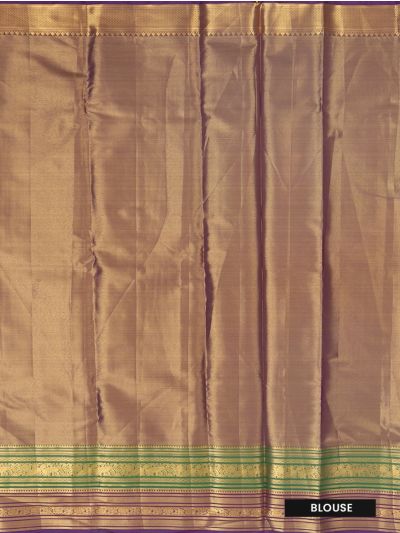 Gracecharm Pastel Peach Tissue Soft Silk Floral Jaal Motif with Zari Border Saree