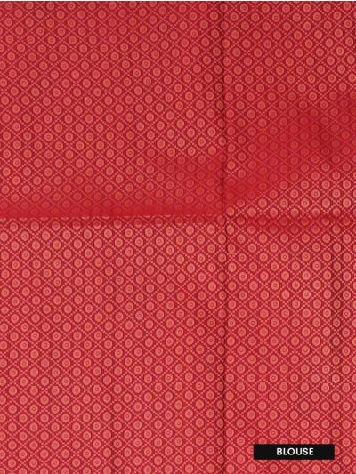 Gracecharm Art Soft Silk Leaf Butta Floral Medallion Pallu Saree