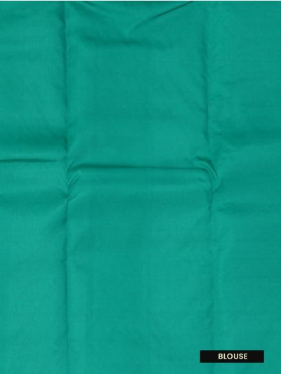 Gracecharm Art Soft Silk Sea Green Floral Butta Zari Saree