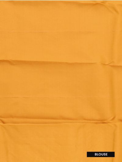 Gracecharm Art Soft Silk Mustard Floral Butta Zari Saree