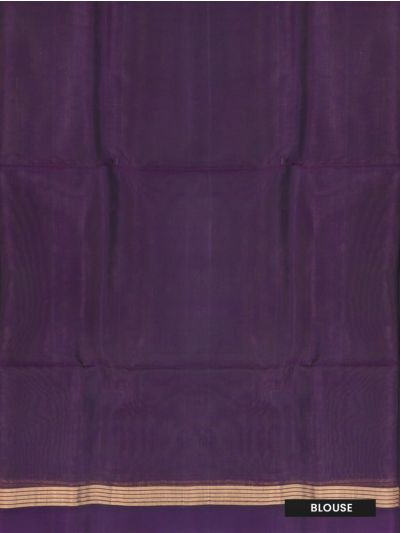 kora Silk Cotton Warm Grey Line Butta with Diamond Lattice Pallu Saree