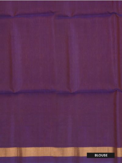 kora Silk Cotton Dark Mustard Leaf Butta with Diamond Lattice Pallu Saree