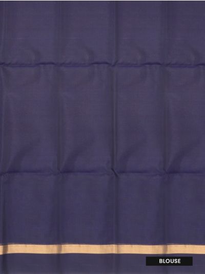 kora Silk Cotton Rama Green circular shape Butta with Diamond Lattice Pallu Saree