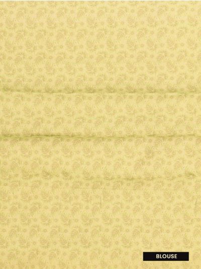 Gracecharm Elegant Manipuri Cotton Parrot Green Mandala Butta Saree  