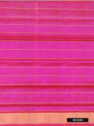 Gracecharm Elegant Parker Ink Blue Silk Cotton Butta Design with Border Saree