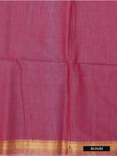 Gracecharm Silk Cotton Diamond Butta Geometric Border Pallu Saree