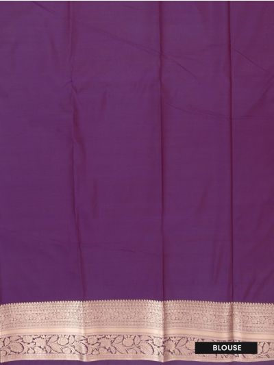 Gracecharm Gift Art Silk paisley stylized floral with Zari threads Pallu Saree