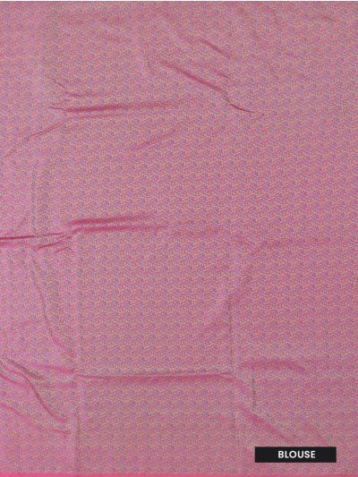 BlossomEase Semi Banarasi floral jaal layout With Paisley Design Border Saree