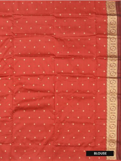BlossomEase Semi Banarasi Peacock Blue floral motifs with antique zari Border Saree