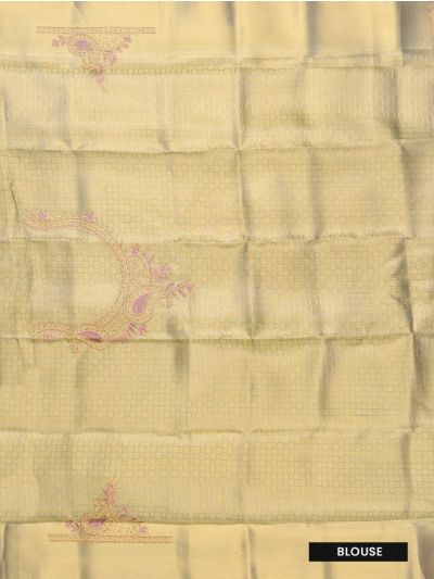 Grace Charm Mauve purple Fancy Art Tissue Silk With Metallic Zari threads Pallu Saree
