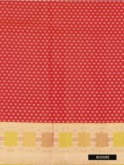 Vivaha Kanchipuram Pure Silk Floral Vine Jaal with Zari Border Saree
