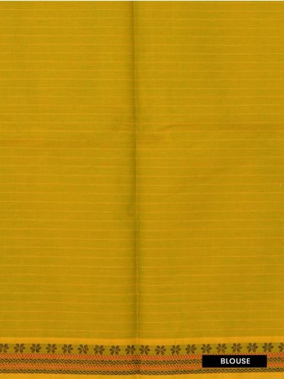 GraceCharm Kovai Cotton Floral Butta Geometric Jaal Pallu Saree