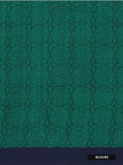 GraceCharm Kovai Cotton Floral Diamond Butta Jaal Pallu Saree