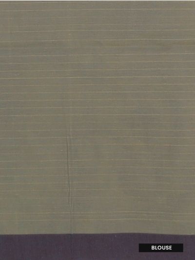 GraceCharm Kovai Cotton Small Butta Stripe Paisley Pallu Saree