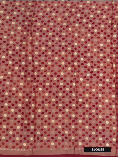 Gracecharm Fancy Varanasi Weaving Digital Floral Print with Zari Border Saree