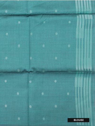BlossomEase Semi Dupion Silk Vertical Stripes With Floral Vine Pattern Saree