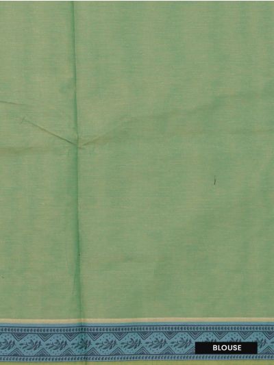 GraceCharm Kovai Cotton Leaf Butta Rose Bouquet Geometric Pallu Saree
