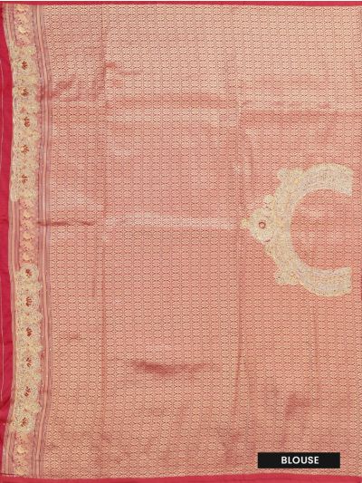 Gracecharm Fancy Silk scalloped cut work Designer With gold Zari Jaal Saree