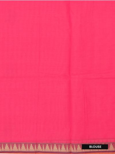 GraceCharm Kovai Cotton Geometric Butta with Border Saree