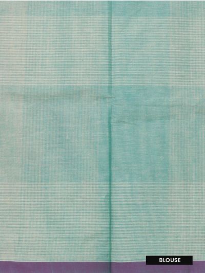 GraceCharm Kovai Cotton Square Butta Geometric Pattern Pallu Saree