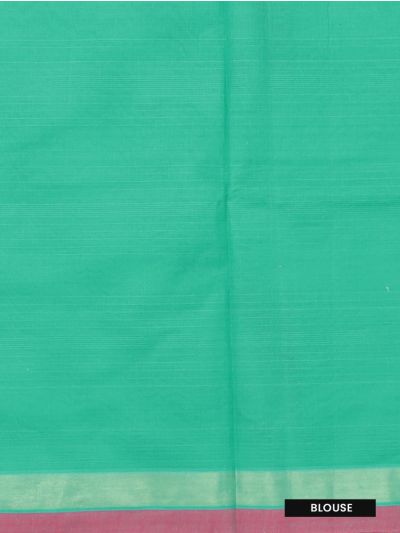 GraceCharm Kovai Cotton Floral Butta Vine Stripe Paisley Jaal Pallu Saree
